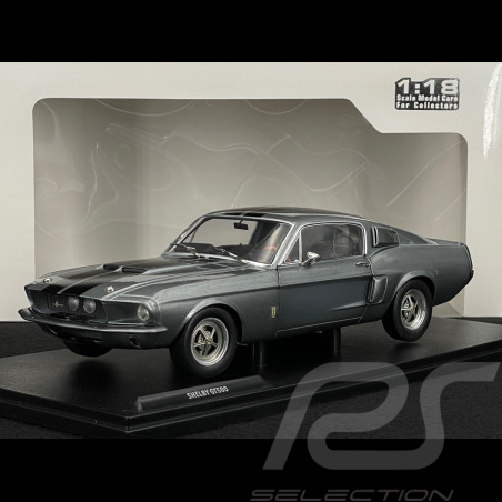 Ford Shelby Mustang GT500 1967 Grau / Schwarze Streifen 1/18 Solido S1802905