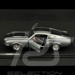 Ford Shelby Mustang GT500 1967 Grau / Schwarze Streifen 1/18 Solido S1802905