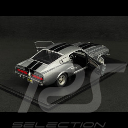 Ford Shelby Mustang GT500 1967 Gris / Bandes Noires 1/18 Solido S1802905