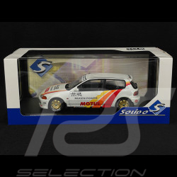 Honda Civic EG6 Mugen Racing 1992 Blanc / Bandes Rouges 1/18 Solido S1810404