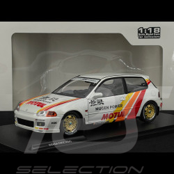 Honda Civic EG6 Mugen Racing 1992 Blanc / Bandes Rouges 1/18 Solido S1810404