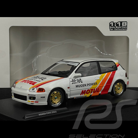 Honda Civic EG6 Mugen Racing 1992 Weiß / Rote Streifen 1/18 Solido S1810404