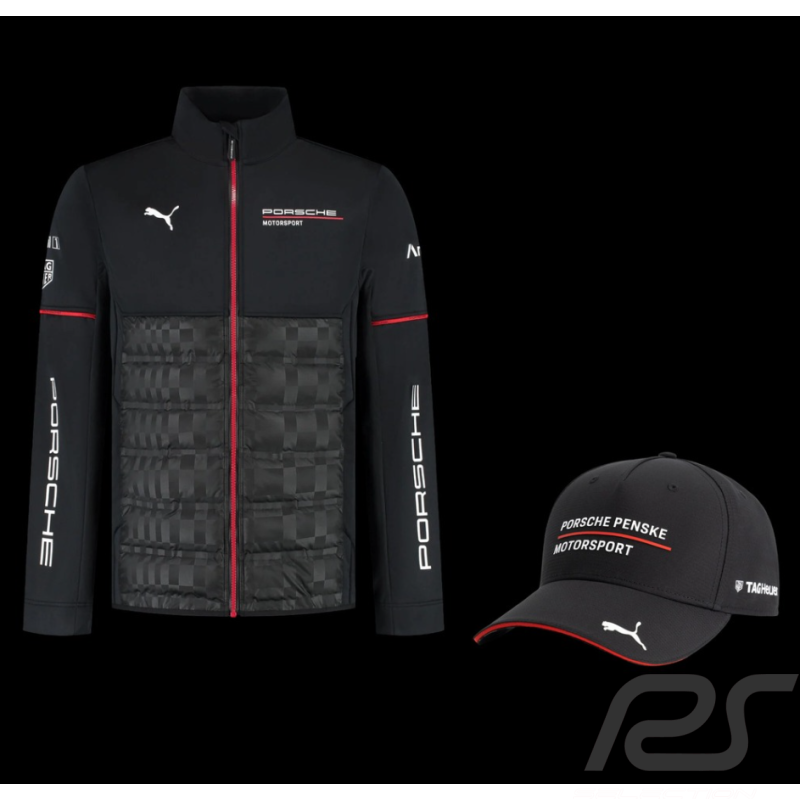 Duo Porsche Jacke Motorsport 6 + Porsche Kappe Motorsport Schwarz