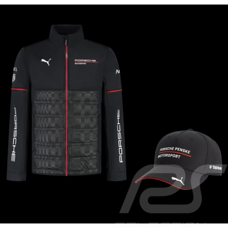 Duo Porsche Jacket Motorsport 6 + Porsche Cap Motorsport Black