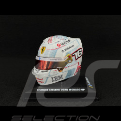Casque Ferrari Charles Leclerc n° 16 2ème GP Monaco 2025 1/5 LookSmart LSHEL013