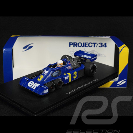 Jody Scheckter Tyrrell P34 n° 3 2ème GP Grande-Bretagne 1976 1/43 Spark S7308