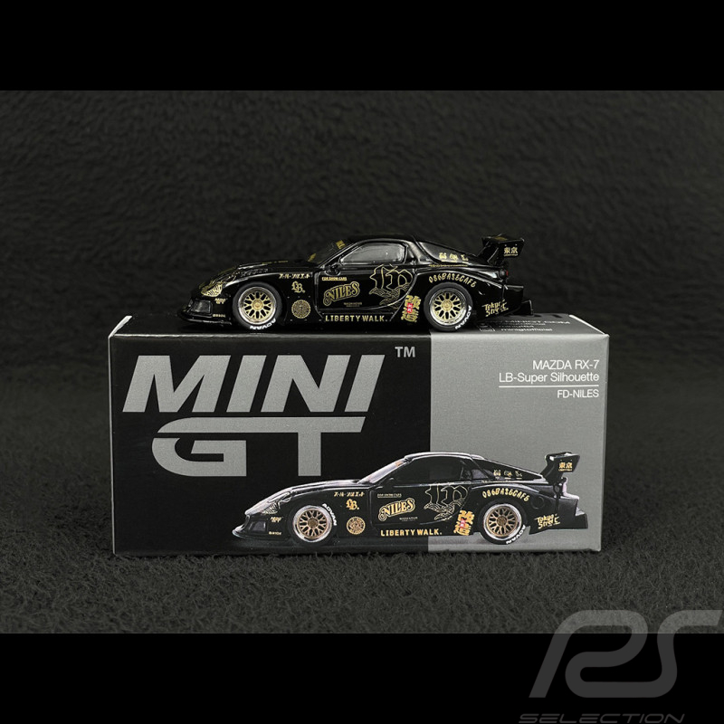 Mazda RX7 FD3S LB Super Silhouette FD Niles 2025 Schwarz 1/64 Mini GT MGT01101-R