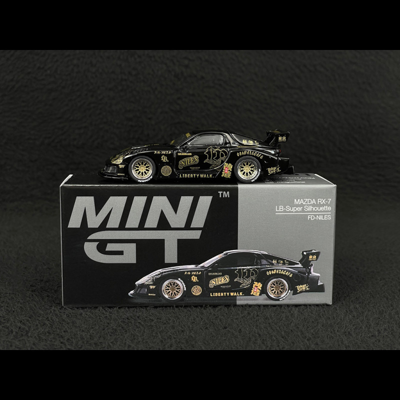 希少！！コンポニビリ ミニチュア ブラック　黒　レアックジャパン Mazda RX7 FD3S LB Super Silhouette FD Niles 2025 Black 1/64 Mini