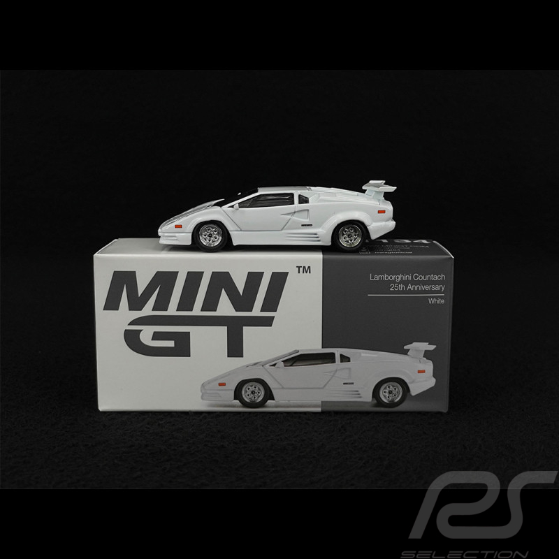 Lamborghini Countach 25ème Anniversaire 1989 Blanc 1/64 Mini GT MGT01134-L