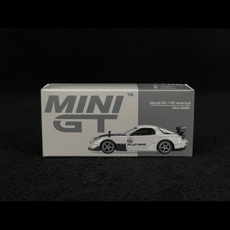 Mazda RX7 FD3S RE-Amemiya 2004 Silver Grey Metallic 1/64 Mini GT