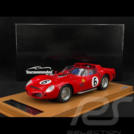 Ferrari 330 TRI/LM Spider n° 6 Vainqueur 24h Le Mans 1962 1/18 Tecnomodel TM18-232B