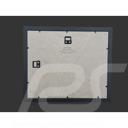 Cadre Ayrton Senna McLaren MP4/4 1988 Cadre en Bois Noir avec esquisse 25 x 30 cm - Uli Ehret