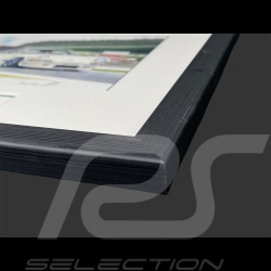 Porsche 911 Frame Carrera RS 2.7 1972 Black Wooden Frame with Sketch 25 x 30 cm - Uli Ehret