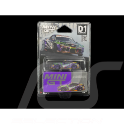 Toyota GR Supra Kuhl D1GP Evangelion Racing 2021 Violet / Vert 1/64 Mini GT MGT00951-BL
