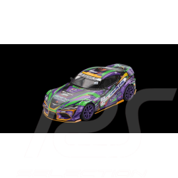 Toyota GR Supra Kuhl D1GP Evangelion Racing 2021 Purple / Green 1/64 Mini GT MGT00951-BL
