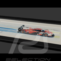 Porsche Frame 963 N° 6 2024 Black Wooden Frame 38 x 15 cm - Uli Ehret