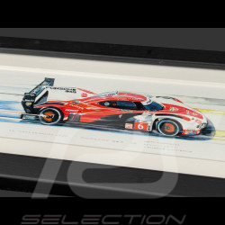 Porsche Frame 963 N° 6 2024 Black Wooden Frame 38 x 15 cm - Uli Ehret