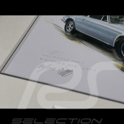 Cadre Porsche 911 Coupe 1964 Cadre en Bois Noir avec esquisse 25 x 30 cm - Uli Ehret