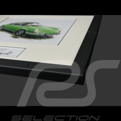 Porsche Frame 911 Coupe 1964 Black Wooden Frame with Sketch 25 x 30 cm - Uli Ehret