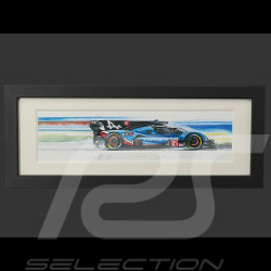 Cadre Alpine A424 n° 35 24h Le Mans 2025 Cadre en Bois Noir 38 x 15 cm - Uli Ehret