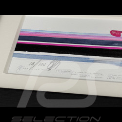 Porsche Frame 911 RSR Type 991 n° 85 Iron Dames 24h Le Mans 2025 Black Wooden Frame 38 x 15 cm - Uli Ehret