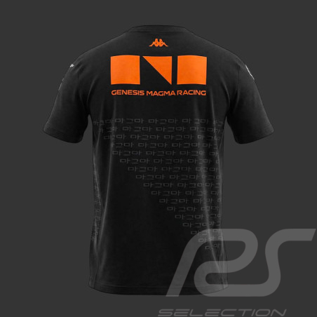 Genesis T-Shirt Magma Racing Hypercar Kappa Schwarz / Orange 311T84W-005 - unisex
