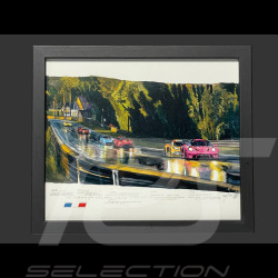 24h LeMans Frame "The Mulsanne Kink" 2023 Black Wooden Frame 25 x 30 cm - Uli Ehret