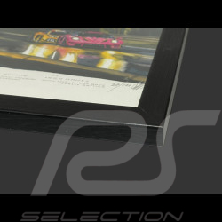 24h LeMans Frame "The Mulsanne Kink" 2023 Black Wooden Frame 25 x 30 cm - Uli Ehret