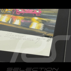 24h LeMans Frame "The Mulsanne Kink" 2023 Black Wooden Frame 25 x 30 cm - Uli Ehret