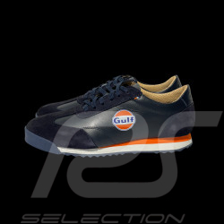 Chaussure Gulf en cuir Bleu Marine / Orange – GU252FWM04-100