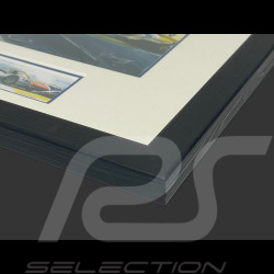 Porsche Frame 904 GTS 1964 Reims 12 Hours Black Wooden Frame with Sketch 25 x 30 cm - Uli Ehret
