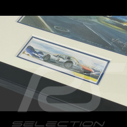 Cadre Porsche 904 GTS 12h de Reims 1964 Cadre en Bois Noir avec esquisse 25 x 30 cm - Uli Ehret