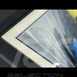 Matra Frame MS10 / Alpine A220 / Mirage "La Vitesse" Black Wooden Frame with Sketch 25 x 30 cm - Uli Ehret