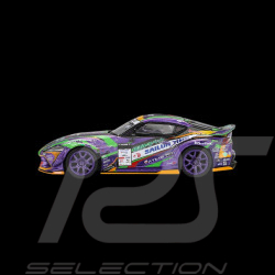 Toyota GR Supra Kuhl D1GP Evangelion Racing 2021 Purple / Green 1/64 Mini GT MGT00951-BL