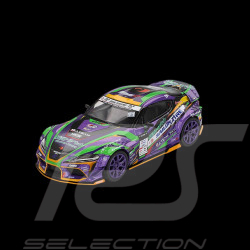 Toyota GR Supra Kuhl D1GP Evangelion Racing 2021 Lila / Grün 1/64 Mini GT MGT00951-BL