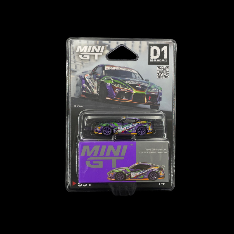 Toyota GR Supra Kuhl D1GP Evangelion Racing 2021 Purple / Green 1
