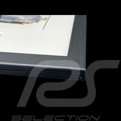 Mercedes-Benz Frame 300 SL 1954 Black Wooden Frame with Sketch 25 x 30 cm - Uli Ehret