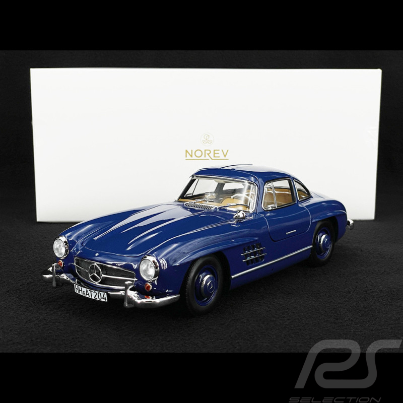 Mercedes-Benz 300 SL Gullwing 1954 Blau 1/18 Norev 183852
