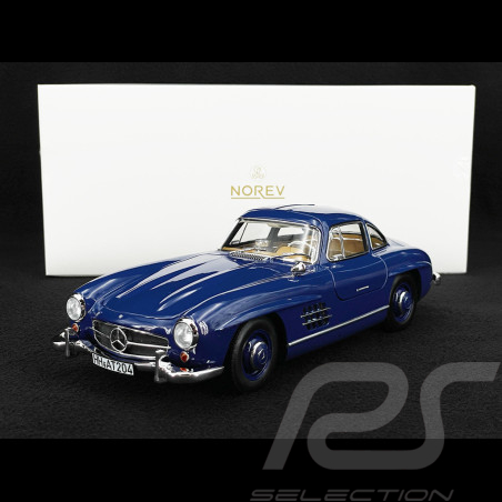 Mercedes-Benz 300 SL Gullwing 1954 Bleu 1/18 Norev 183852