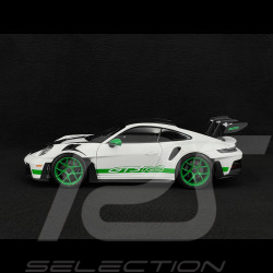Porsche 911 GT3 RS Typ 992 2022 Tribute To 1972 Carrera RS Weissach Package Weiß / Grüne Streifen 1/18 Norev 187372