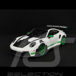 Porsche 911 GT3 RS Type 992 2022 Tribute To 1972 Carrera RS Pack Weissach Blanc / Bandes Vertes 1/18 Norev 187372