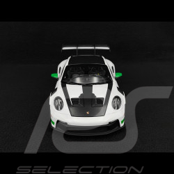 Porsche 911 GT3 RS Typ 992 2022 Tribute To 1972 Carrera RS Weissach Package Weiß / Grüne Streifen 1/18 Norev 187372