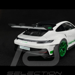 Porsche 911 GT3 RS Typ 992 2022 Tribute To 1972 Carrera RS Weissach Package Weiß / Grüne Streifen 1/18 Norev 187372