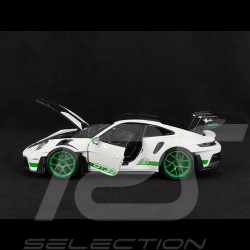 Porsche 911 GT3 RS Type 992 2022 Tribute To 1972 Carrera RS Weissach Package White / Green Stripes 1/18 Norev 187372