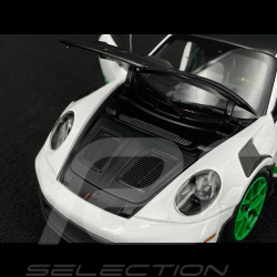 Porsche 911 GT3 RS Type 992 2022 Tribute To 1972 Carrera RS Weissach Package White / Green Stripes 1/18 Norev 187372