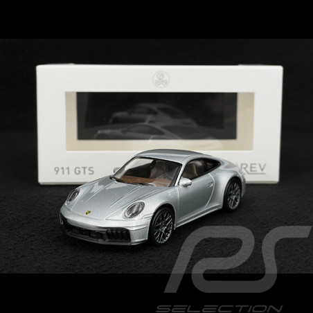 Porsche 911 Carrera GTS Type 992.2 2024 Polar Silver Grey 1/43 Norev Jet Car 750065