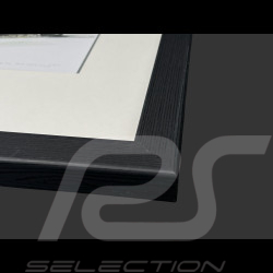 Mercedes-Benz Frame 300 SL Roadster 1957 Black Wooden Frame with Sketch 25 x 30 cm - Uli Ehret