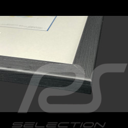 Cadre Porsche 917 KH n° 2 Vainqueur 24h Daytona 1970 Cadre en Bois Noir avec esquisse 25 x 30 cm - Uli Ehret