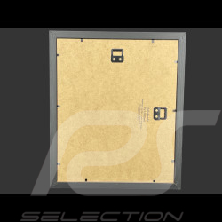 Ferrari Rahmen 512 S n° 7 24h Le Mans 1970 Schwarzer Holzrahmen mit Skizze 25 x 30 cm - Uli Ehret