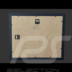 Porsche Frame 911 S n° 42 24h Le Mans 1971 Black Wooden Frame with Sketch 25 x 30 cm - Uli Ehret